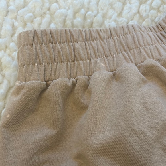 Meshki Tan Athletic Shorts Soft Elastic Waist - Picture 6 of 6